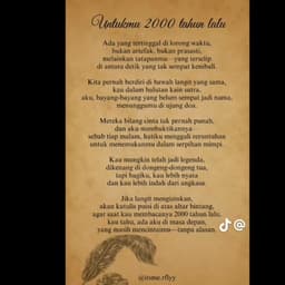 Untukmu 2000 Tahun Lalu