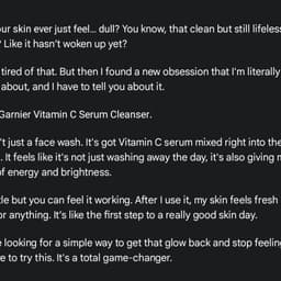 Garnier Vitamin C cleanser