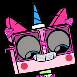 Unikitty in the dollars outfit
