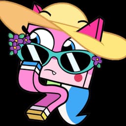 Unikitty in beach outfit