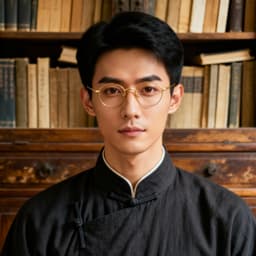 年轻帅气翩翩君子