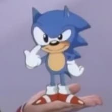 Sonic 90's Italian Pin Badge Advert Announcer