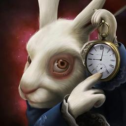 Coelho de Alice país das maravilhas 