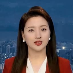 红西装女主持人