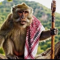 صوت قرد يتحدث مضحك 