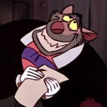 Professor Ratigan (the great mouse detective ES) 