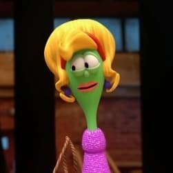 Miss achmetha from veggietales 