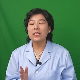 嘴部专家中老年女医生绿幕