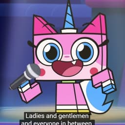 Unikitty in the concert