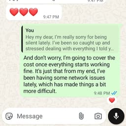 How are you doing sweetheart 