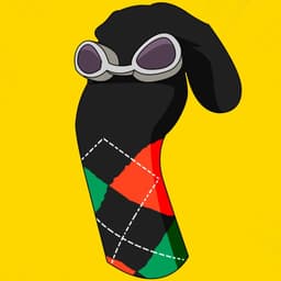 Calcetin con rombos man