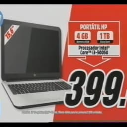 PORTÁTIL HP Intel® Core™ i3-5005U W10 15€ [BE] PH 