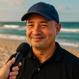Edgar na praia