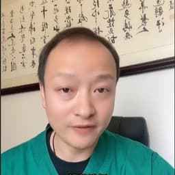 半光头绿色手术服男护士