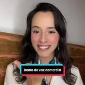 Voz comercial chica