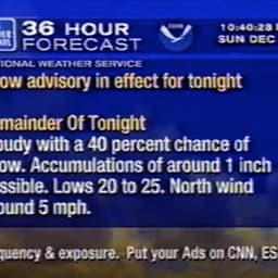 The Weather Channel announcer (2000-2004)