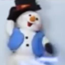Spinning snowflake snowman (let it snow)