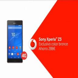 Sony Xperia™ Z3 Exclusivo color bronce