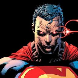 Superman enojado y gritando