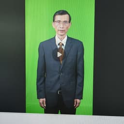 黑色西装男子模特