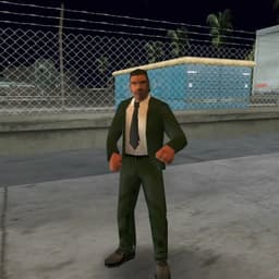 Male Dark Green Suit (NPC) - GTA Vice City