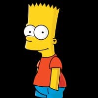 Bart Simpsot en el campo